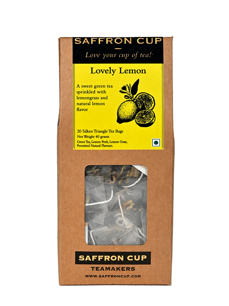 Lovely Lemon Teabags - Saffroncup