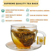 Thumbnail for Chamomile & Mint Herbal Tea - 20 Premium Pyramid Teabags