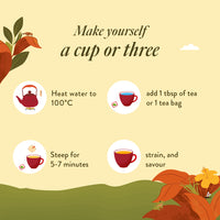 Thumbnail for Sunglow Energize Herbal Tea Bags – 20 Tea Bags | Ginger, Turmeric