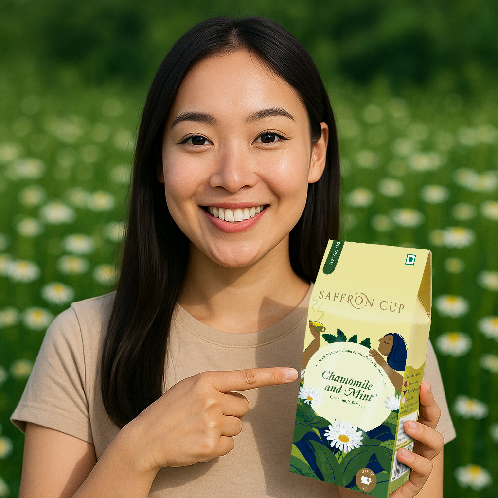 Chamomile & Mint Herbal Tea - 20 Premium Pyramid Teabags