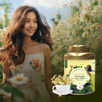 Thumbnail for Chamomile Mint Herbal Tea – 50g | 100% Pure Chamomile Flower - saffroncup