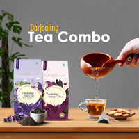 Thumbnail for Saffron Cup Darjeeling Tea Bag Combo - Earl Grey Black + Summer Flush Black (Premium Pyramid Tea Bags) - saffroncup