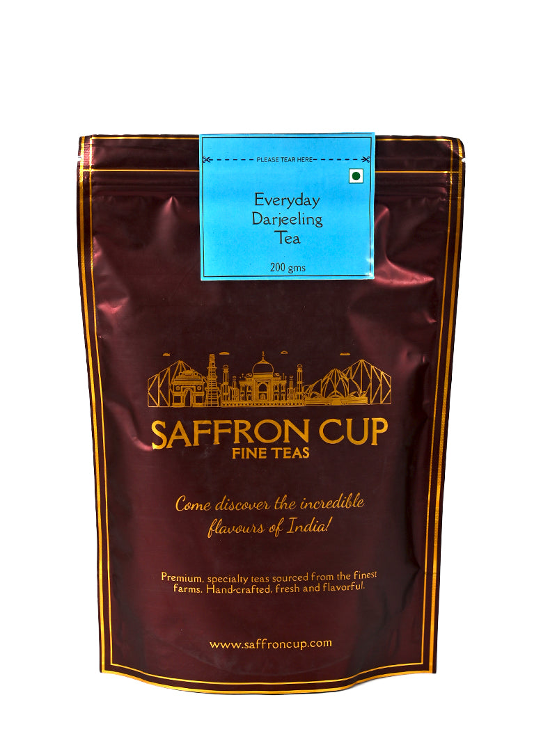 Everyday Roasted Darjeeling Tea- 200g pouch - saffroncup