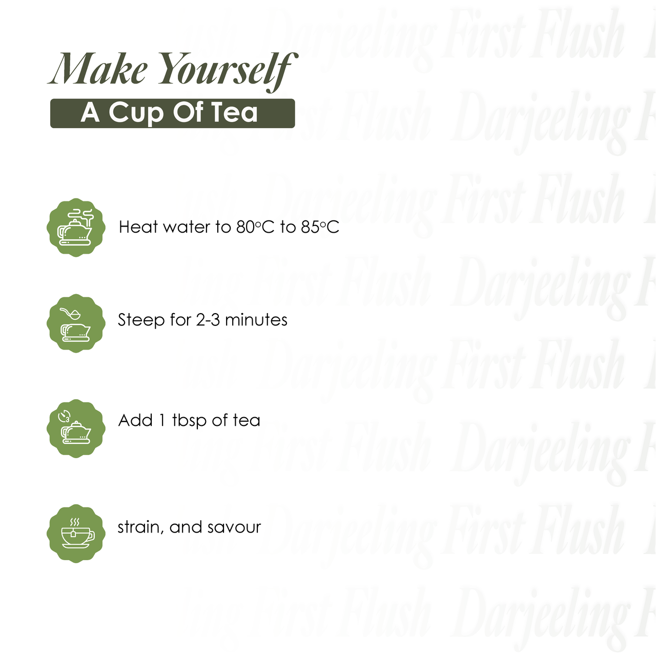Saffron Cup Darjeeling First Flush Black Tea - 50gm (Airtight Double-Lid Tin)