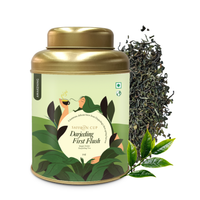 Thumbnail for Saffron Cup Darjeeling First Flush Black Tea - 50gm (Airtight Double-Lid Tin)