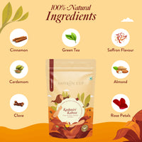 Thumbnail for Kashmiri Kahwa Green Tea – 100g | Saffron-Infused, Cardamom, Cinnamon, Almonds - saffroncup