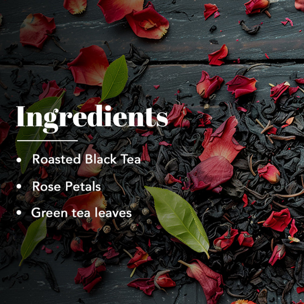 Sakura Rose Green Tea – 60g | Green Tea with Rose Petals - saffroncup
