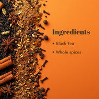 Thumbnail for Bombay Masala Black Tea – 100g | Ginger, Cardamom, Cinnamon, Cloves - saffroncup