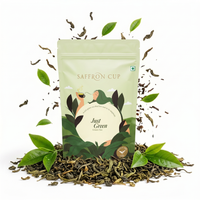 Thumbnail for Saffron Cup Just Green – Pure Darjeeling Green Tea – 100g (Airtight Zip-Lock Pouch)