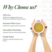 Thumbnail for Saffron Cup Just Green – Pure Darjeeling Green Tea – 100g (Airtight Zip-Lock Pouch)