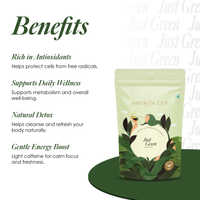 Thumbnail for Saffron Cup Just Green – Pure Darjeeling Green Tea – 100g (Airtight Zip-Lock Pouch)
