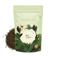 Thumbnail for Saffron Cup Just Green – Pure Darjeeling Green Tea – 100g (Airtight Zip-Lock Pouch)