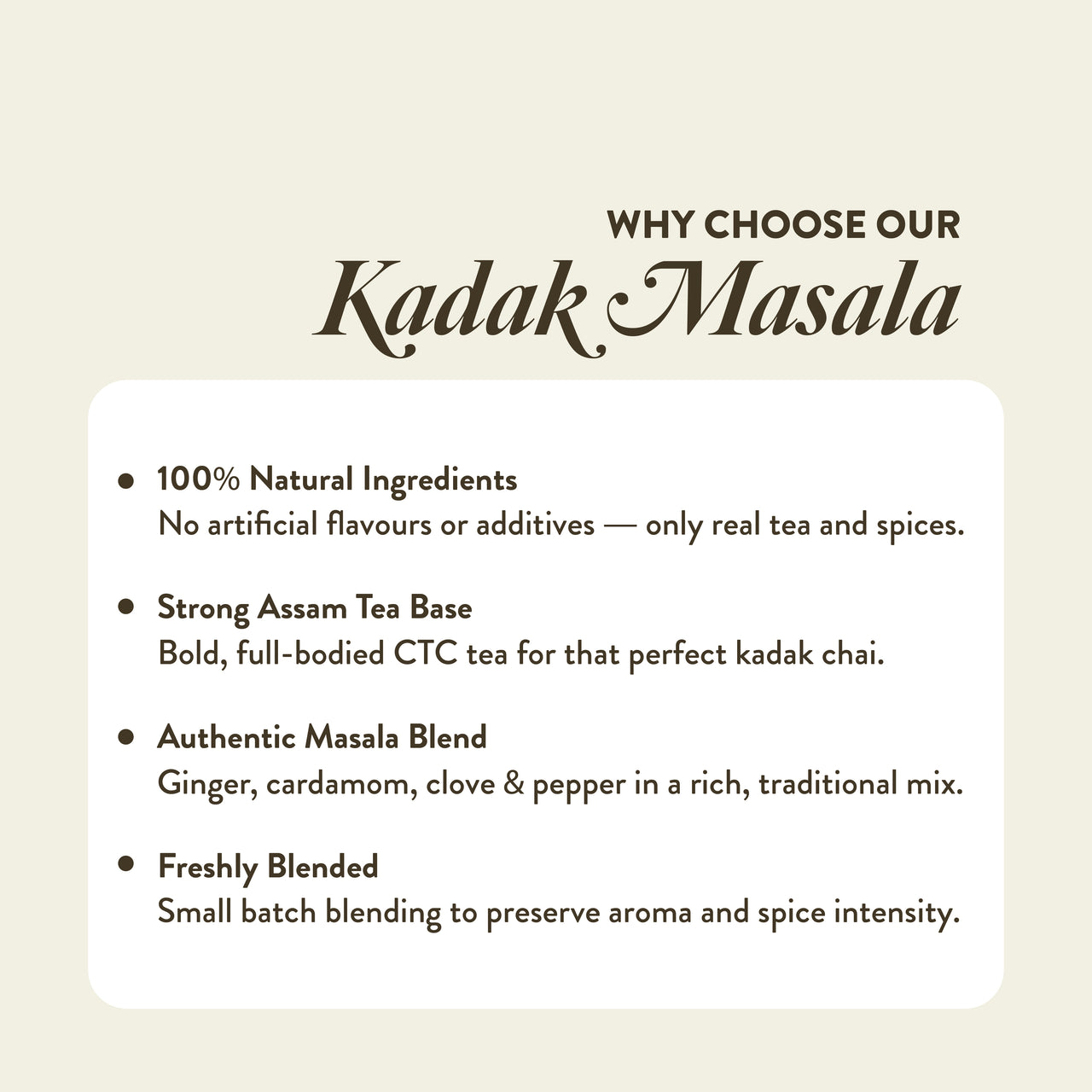 Saffron Cup Kadak Masala Black Tea – 175g (Zip-Lock Pouch) - saffroncup