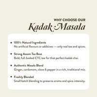 Thumbnail for Saffron Cup Kadak Masala Black Tea – 175g (Zip-Lock Pouch) - saffroncup