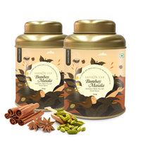 Thumbnail for Saffron Cup Bombay Masala Black Tea - 200gm, Pack of 2 (Airtight Double-Lid Tin)