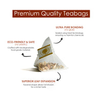 Thumbnail for Saffron Cup Cold & Cough Herbal Infusion – 20 Tea Bags (Premium Pyramid Tea bags) - saffroncup