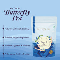 Thumbnail for Butterfly Pea Tea – 40g | 100% Natural Blue Pea Flowers - saffroncup