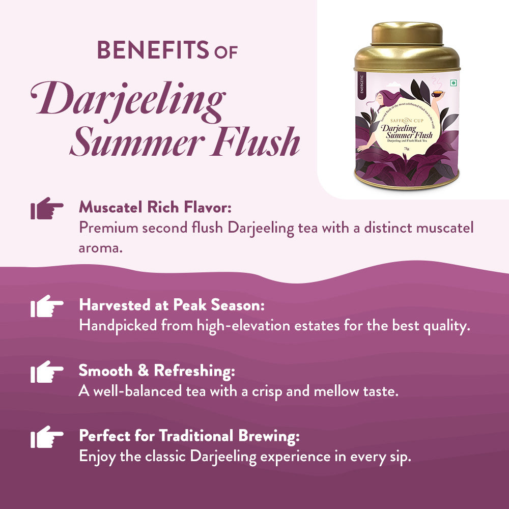 Darjeeling Summer Second Flush Tea (Airtight Double-Lid Tin)