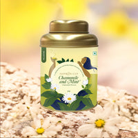 Thumbnail for Chamomile Mint Herbal Tea – 50g | 100% Pure Chamomile Flower - saffroncup
