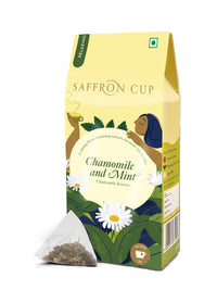 Thumbnail for Chamomile & Mint Herbal Tea - 20 Premium Pyramid Teabags