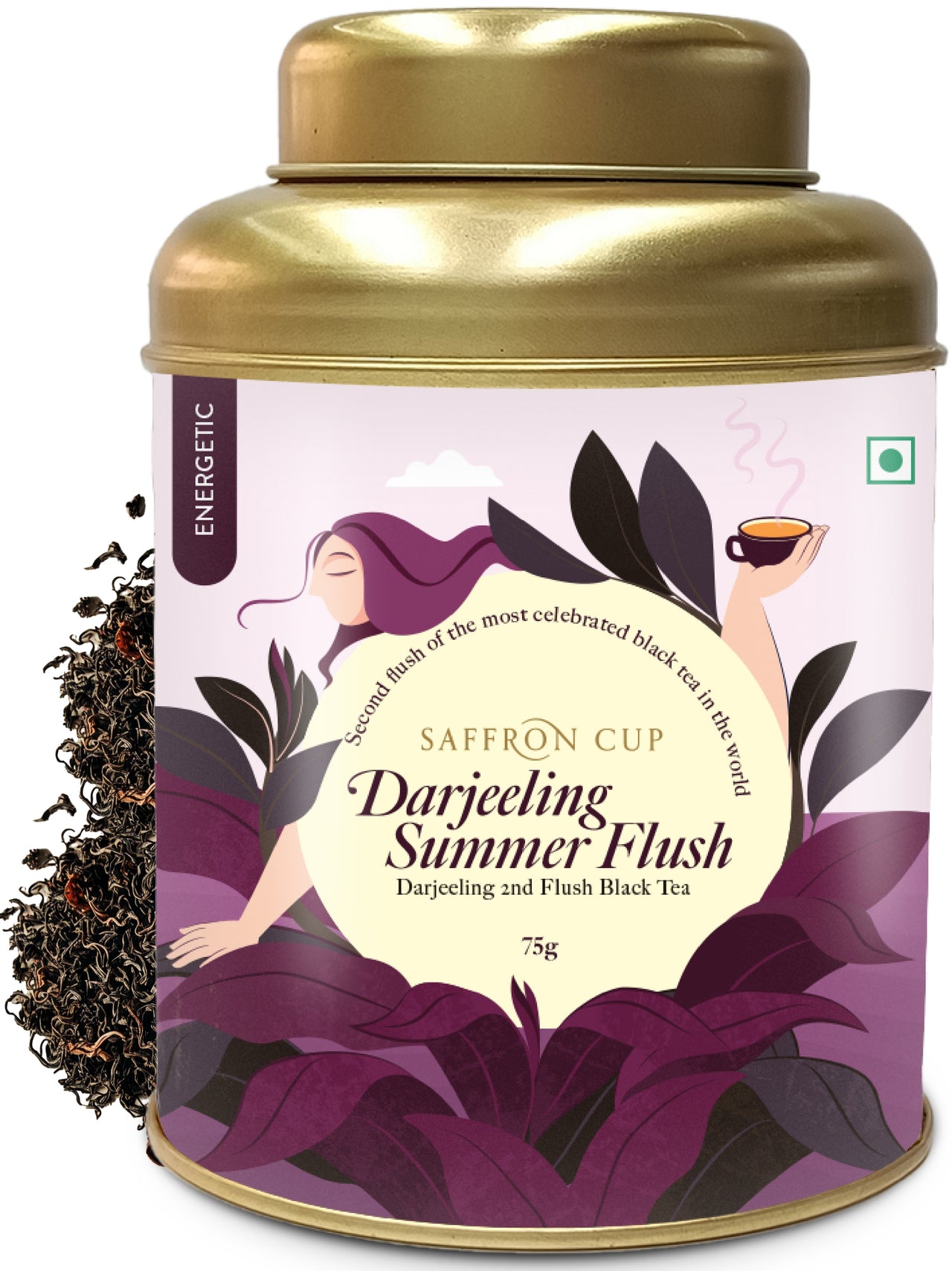 Darjeeling Second Flush Tea - 80g | Second Flush, Antioxidant-Rich - saffroncup