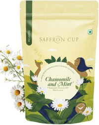 Thumbnail for Chamomile Mint Relax Herbal Tea – 80g | Stress & Digestive Support - saffroncup