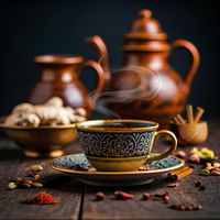 Thumbnail for Kashmiri Kahwa Green Tea – 100g | Saffron-Infused, Cardamom, Cinnamon, Almonds - saffroncup