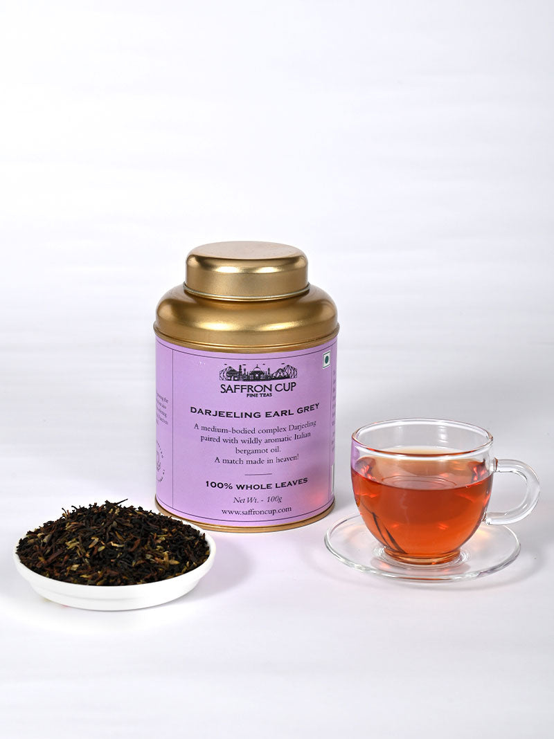 Darjeeling Earl Grey Loose Leaf Tea- 100g - saffroncup