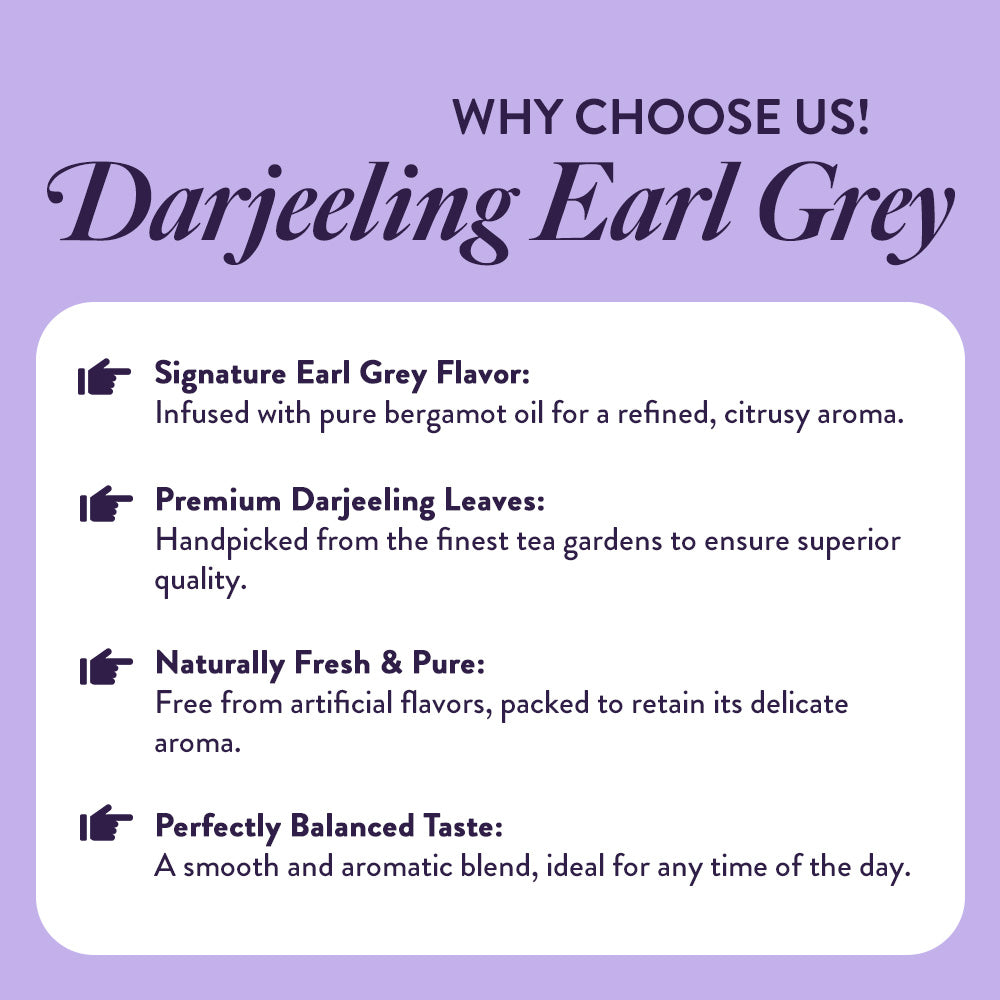 Darjeeling Earl Grey (Bergamot & Lavender)- 75gm (Tin)