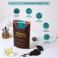 Thumbnail for Organic Green Tea- 200g pouch - saffroncup